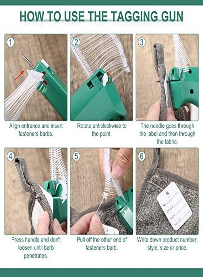 Honoson 6006 Pcs Clothes Garment Tag, Tagging Gun for Clothing with 6 Needles Attacher Garment Tag Price Tags 2 Inch Standard Plastic Fasteners Barbs Clothing Paper Size Name Style Steel - Image 5